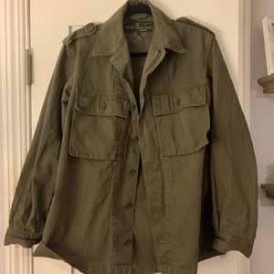 Urban outfitters distressed military jacket